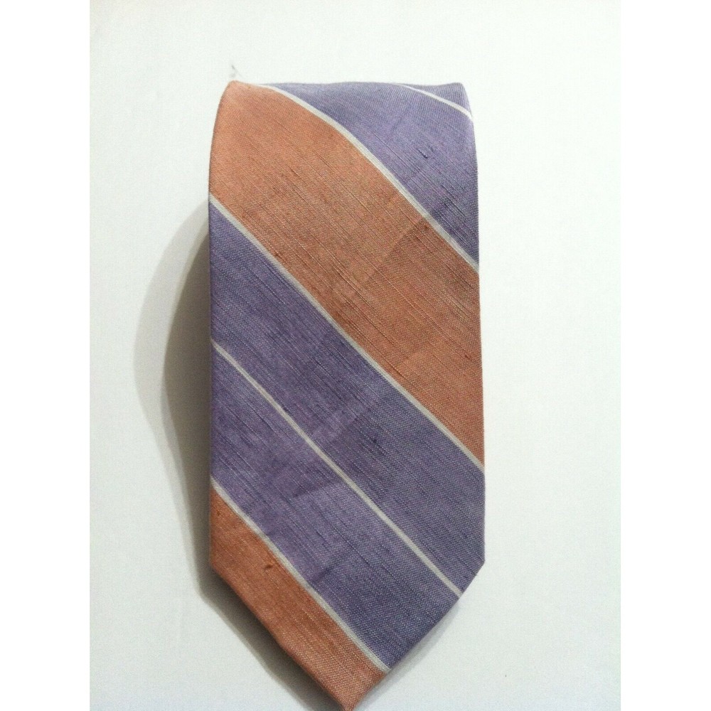 RALPH LAUREN MENS NEW MULTICOLOR 67%LINEN 33%SILK CLASSIC NECKTIE WIDTH:3 1/4"